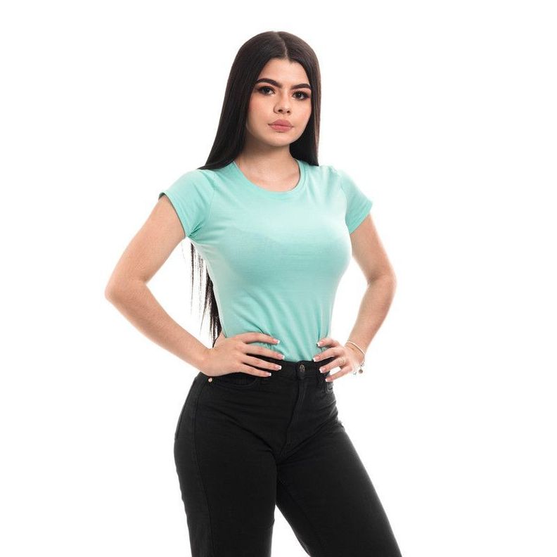 POLERA MUJER CUELLO REDONDO MANGA CORTA CALIPSO-0