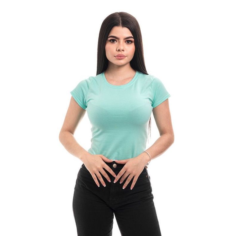 POLERA MUJER CUELLO REDONDO MANGA CORTA CALIPSO-1