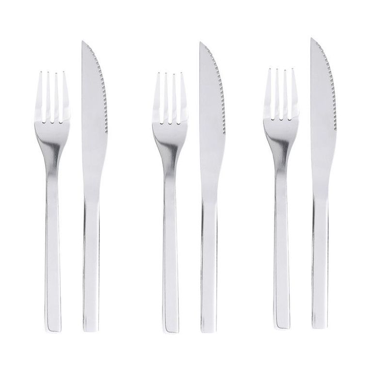 Set Cubiertos 6 Piezas Acero Inoxidable Arthome CUC31-0