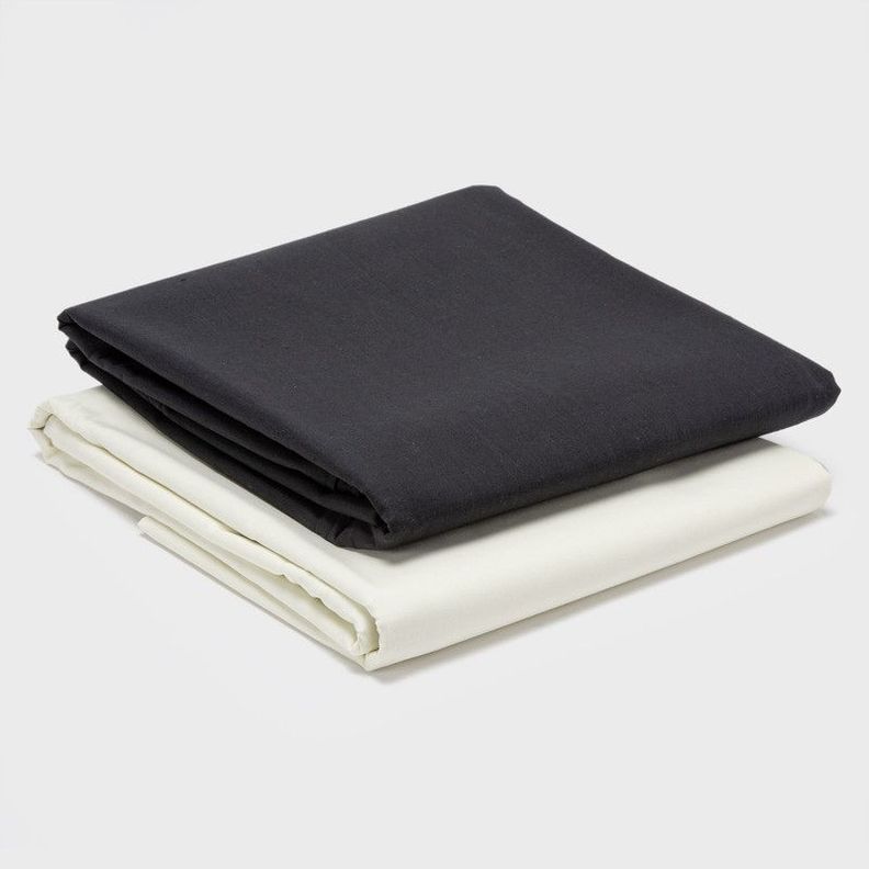 PACK 2 SABANAS ARTHOME NEGRO + BEIGE 1,5 PLAZAS-0