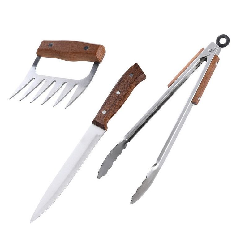 Set Parrilla 3 Piezas Acero Inoxidable Arthome PAR52-0