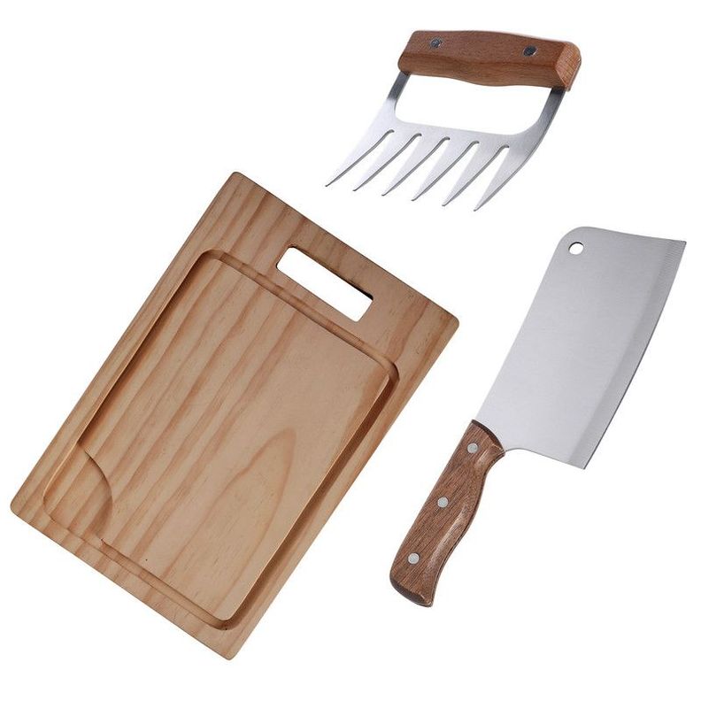 Set Parrilla 3 Piezas Acero Inoxidable Arthome PAR63