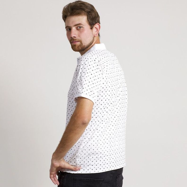 POLERA HOMBRE MC CUELLO POLO BLANCA/ANCLA-4