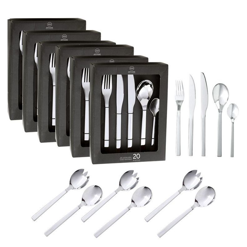 Set Cuchilleria 126 Piezas Acero Inoxidable Arthome CUC12-0