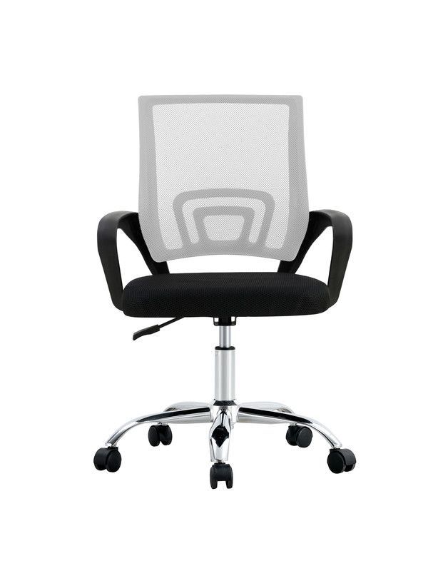 SILLA DE OFICINA EJECUTIVA NUEVA YORK ERGONOMICA RESPALDO MALLA BLANCA BM-520MW-2