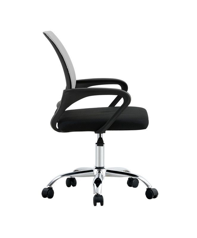 SILLA DE OFICINA EJECUTIVA NUEVA YORK ERGONOMICA RESPALDO MALLA BLANCA BM-520MW-3