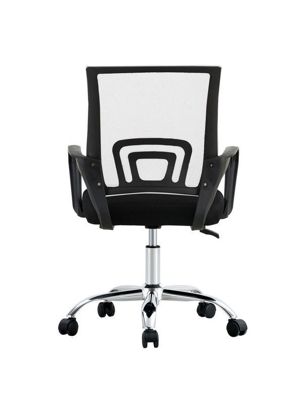 SILLA DE OFICINA EJECUTIVA NUEVA YORK ERGONOMICA RESPALDO MALLA BLANCA BM-520MW-4