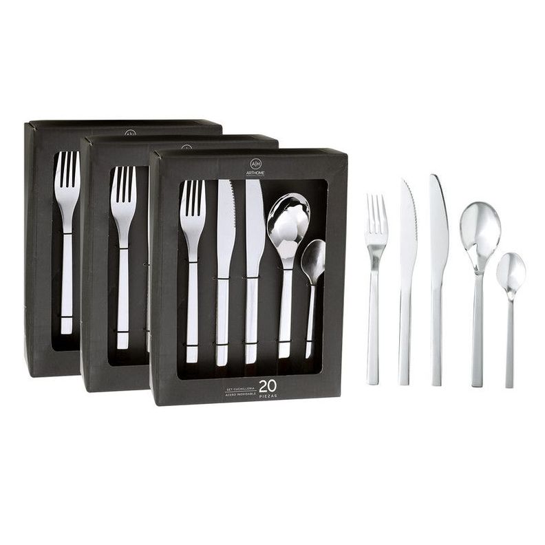 Set Cuchilleria 60 Piezas Acero Inoxidable Arthome CUC02-0