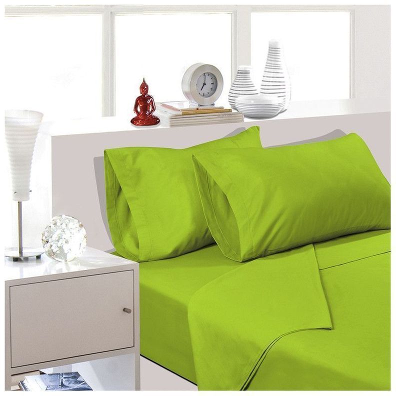 Sábana ArtHome - 1,5 Plazas - Verde -144 Hilos-1