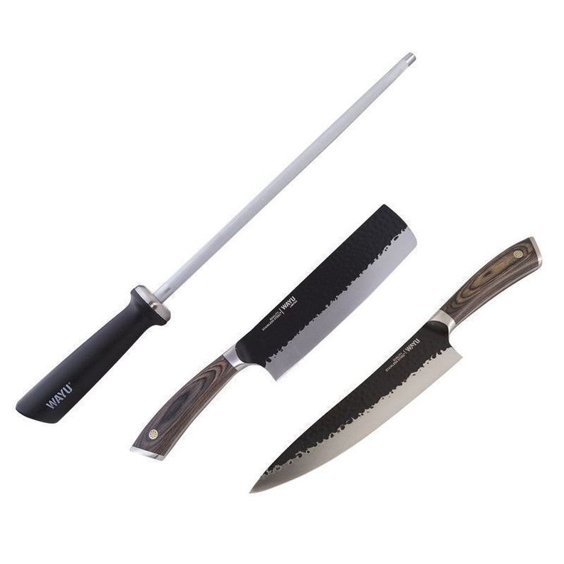 Set Parrillero 323  Wayu 3 Piezas Profesional-0