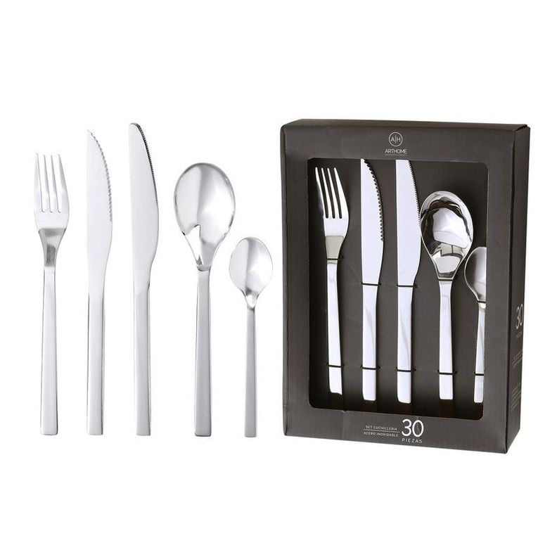 Set Cuchilleria 30 Piezas Acero Inoxidable Arthome CUC17