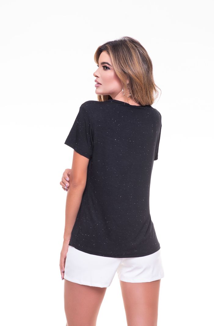 POLERA CHOKER PEDRERIA WOMAN SKULL BLACK RC-12-4