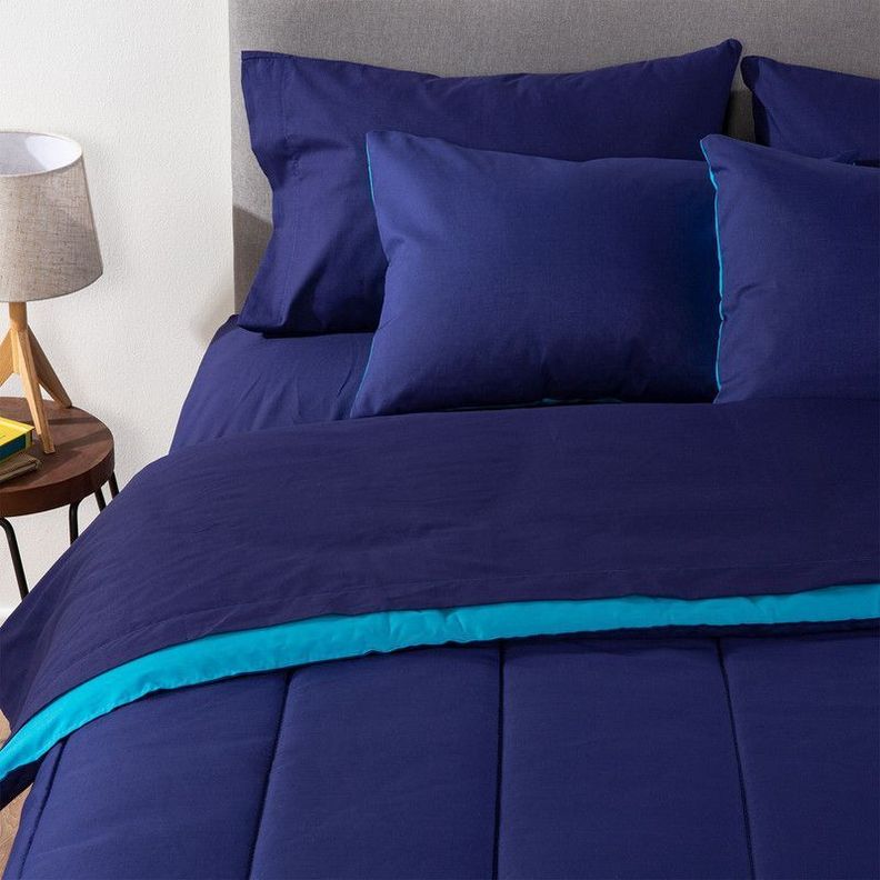 PLUMON BICOLOR ARTHOME AZUL CELESTE 2 PLAZAS-0