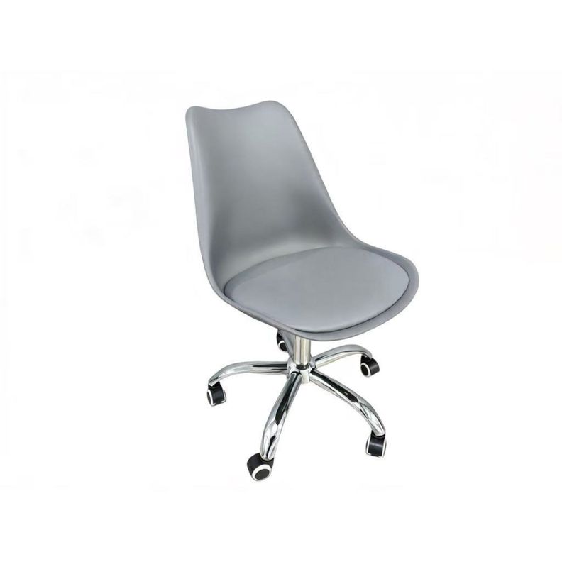 Silla de Oficina Ergonomica Shanghai Negra y Gris Altura Ajustable Gris Claro