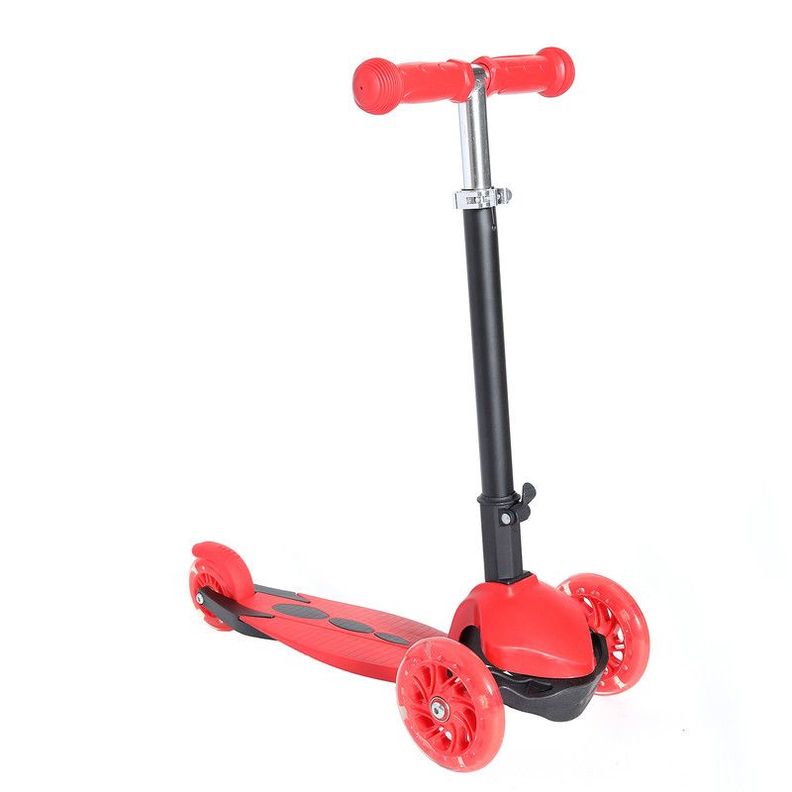 SCOOTER 3 RUEDAS CON LUCES COLOR ROJO ARTHOME-0