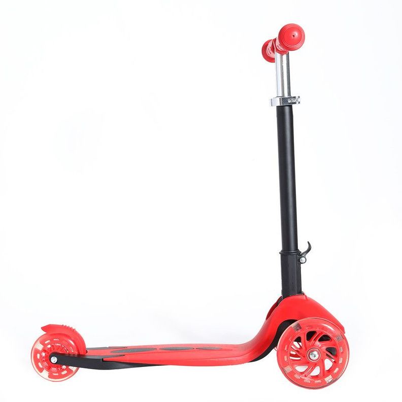 SCOOTER 3 RUEDAS CON LUCES COLOR ROJO ARTHOME-1