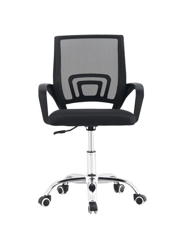 SILLA DE OFICINA EJECUTIVA NUEVA YORK ERGONOMICA RESPALDO MALLA NEGRA BM-520MBN-2