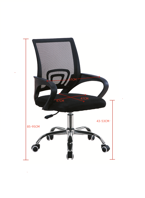 SILLA DE OFICINA EJECUTIVA NUEVA YORK ERGONOMICA RESPALDO MALLA NEGRA BM-520MBN-5