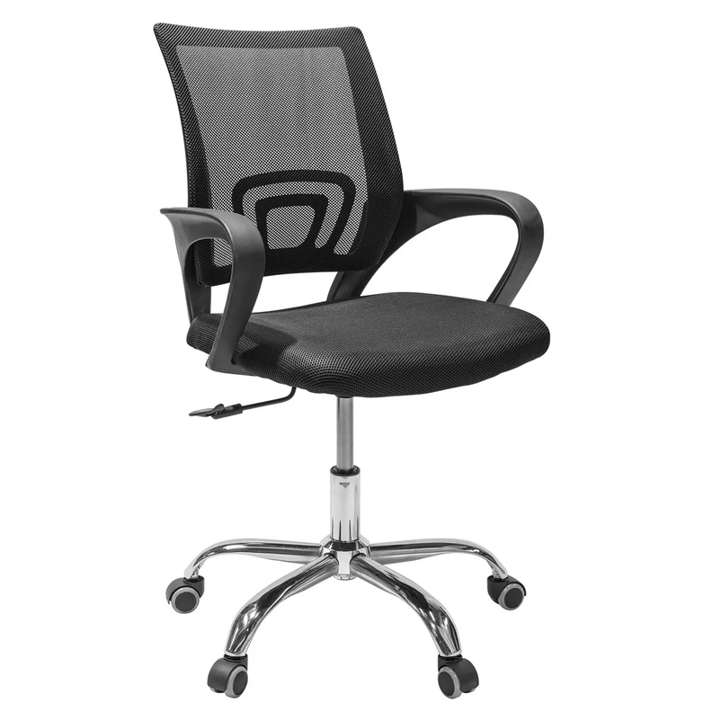 Silla De Oficina Ejecutiva Nueva York Ergonomica Respaldo Malla Negra Transpirable Negro