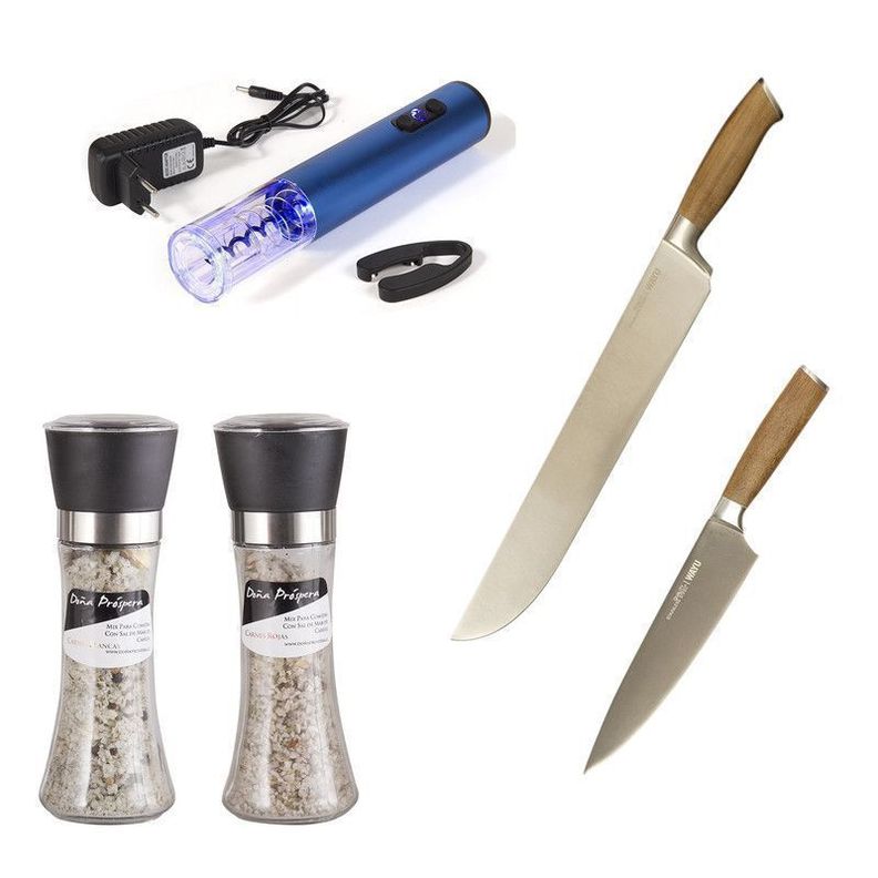 Set Parrillero 221 Wayu + Mix Sales Gourmet 5 Piezas-0