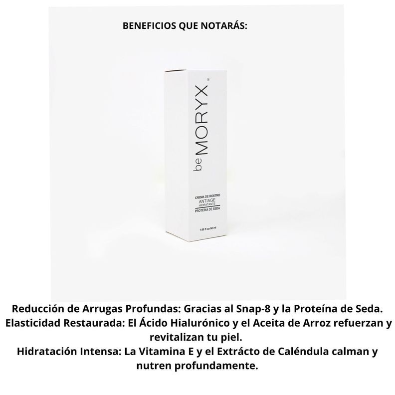 CREMA ROSTRO ANTIAGE HIDRATANTE CON PROTEÍNA DE SEDA-3