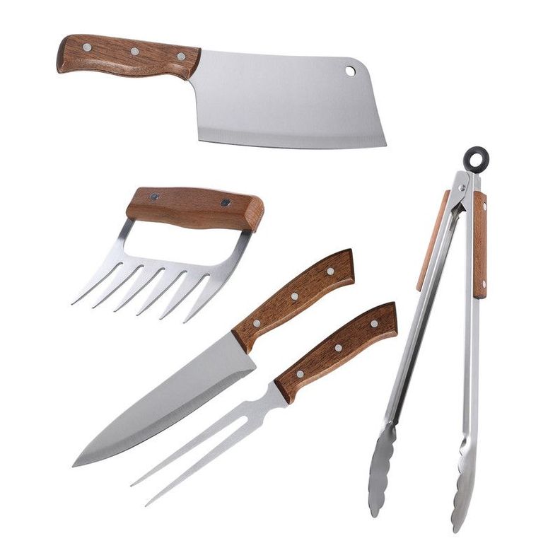 Set Parrilla 5 Piezas Acero Inoxidable Arthome PAR35-0