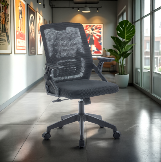 SILLA DE OFICINA EJECUTIVA MONTREAL ERGONOMICA COLOR NEGRO BM-808-1