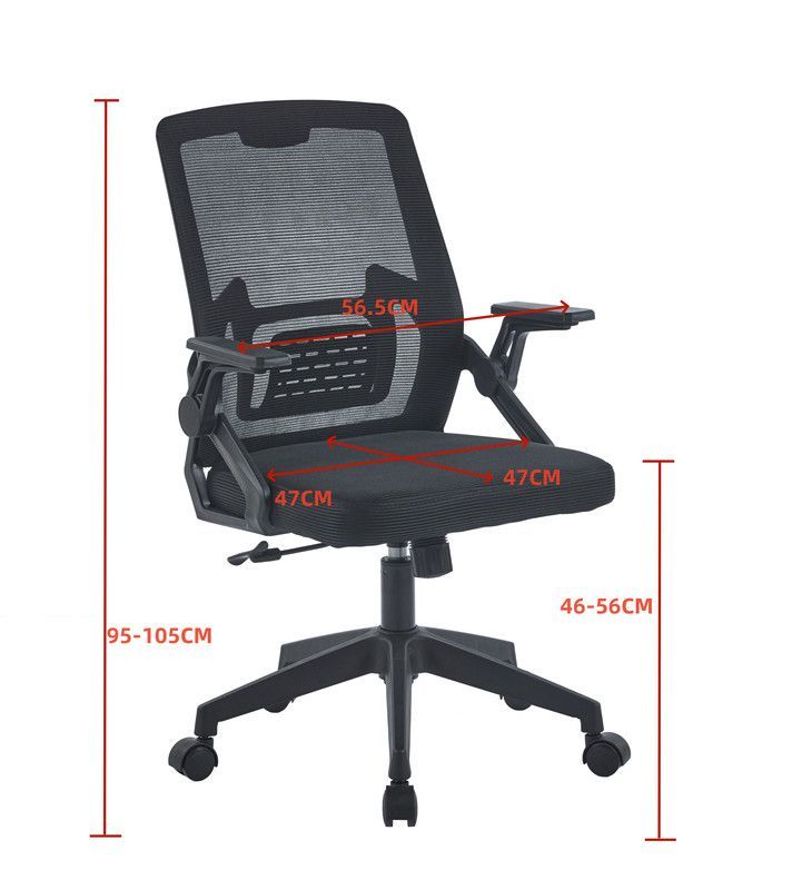 SILLA DE OFICINA EJECUTIVA MONTREAL ERGONOMICA COLOR NEGRO BM-808-5