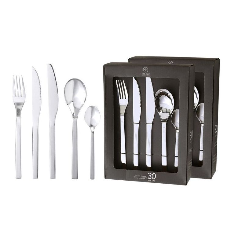Set Cuchilleria 60 Piezas Acero Inoxidable Arthome CUC13-0