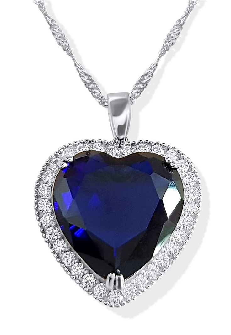 Collar Plata Corazón Titanic -0