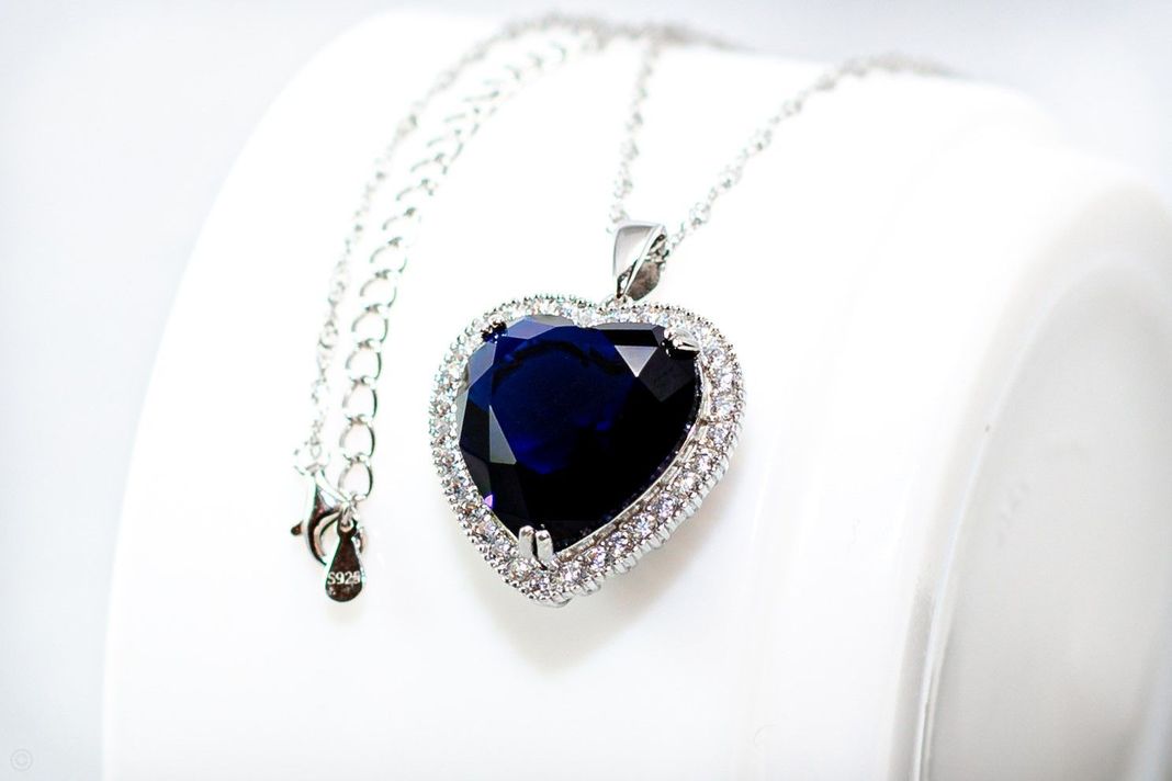 Collar Plata Corazón Titanic -1