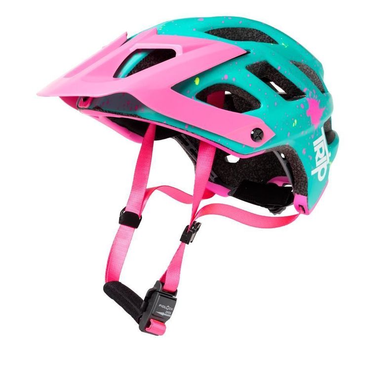 Casco Bicicleta Enduro Euphoria Blue/Pink Celeste M