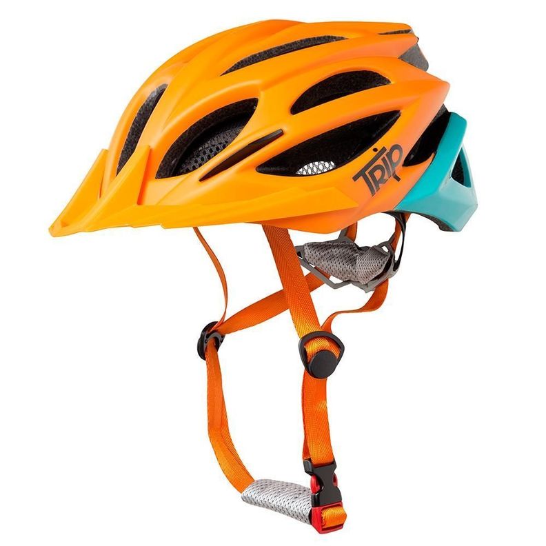Casco Bicicleta MTB Trip Delirium Orange/Blue-0