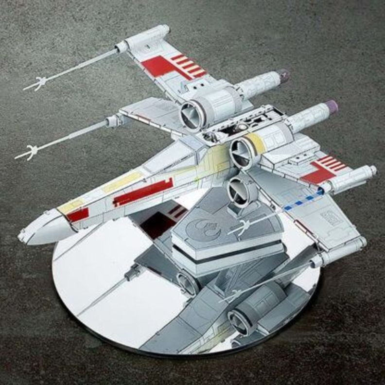 Puzzle 3d metálico premium x wing starfighter star wars-3