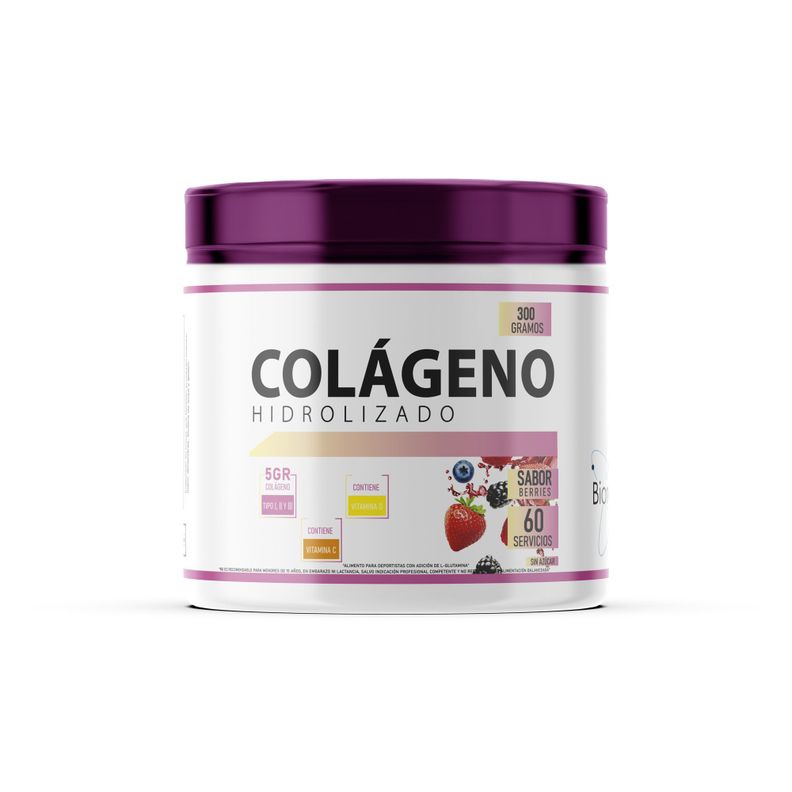 COLÁGENO HIDROLIZADO BIORESET 300gr | BERRIES | 60 Servicios-0