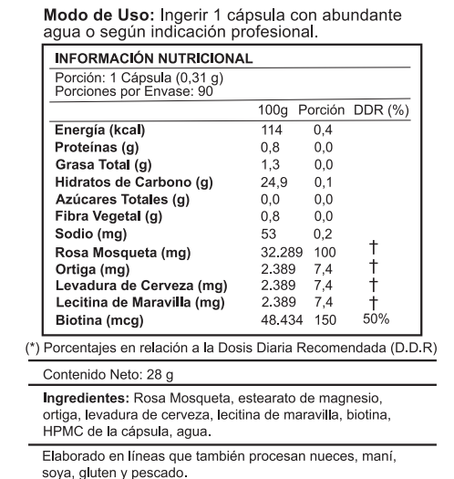BIOTINA 150 Mcg - 90 Cápsulas -1