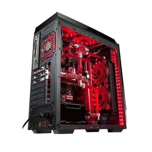 Gabinete Gamer ATX GamePro G6B - 3 Fan (sin fuente)-2