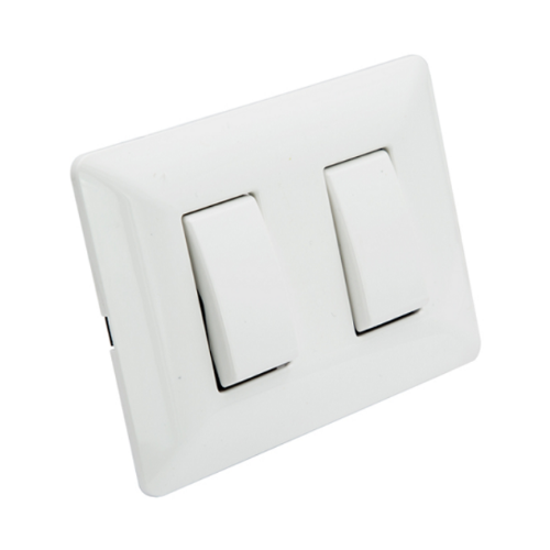 Modulo Interruptor doble para muro 250V 10A-0