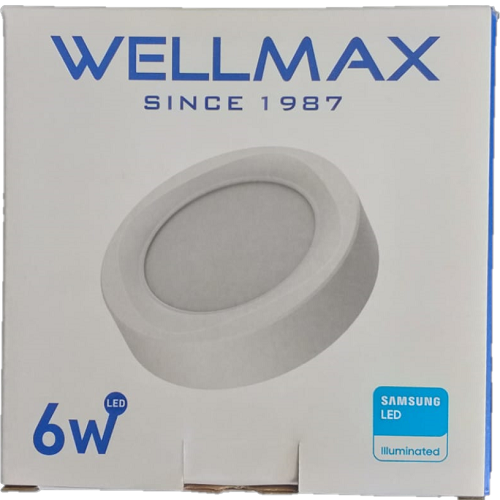 Plafón Redondo, luz Fria de 6W-1