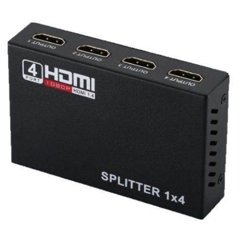 Adaptador Switch conexión HDMI de 1 entrada por 4 salidas-0