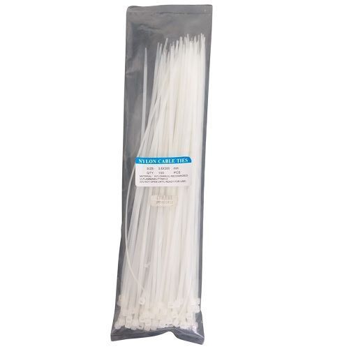 Amarras plásticas, 3.6x300mm pack 100unid blanca-1