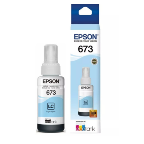 Botella Original Epson 673 / T673520 Cyan claro-0