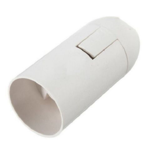 Porta lampara E-27  250V 10A  blanco-0