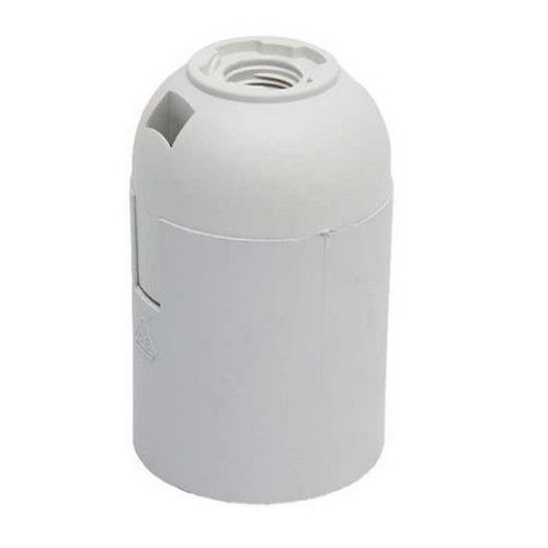 Porta lampara E-27  250V 10A  blanco-1
