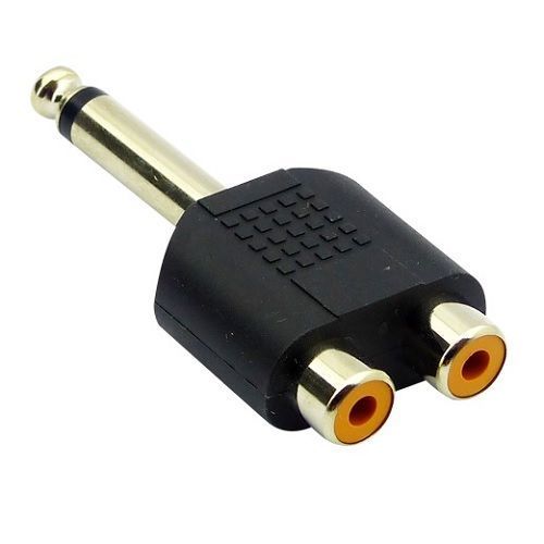 Adaptador de audio, RCA a Plug de 6.5mm-0