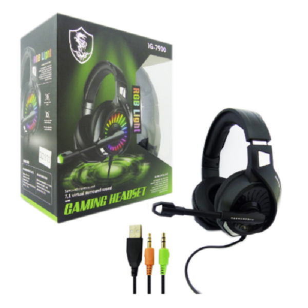 Audífonos Gamer IG-7900 PC Luz RGB-1