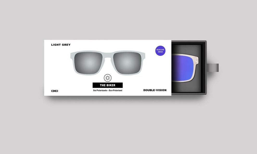 Anteojos de Sol The Biker | Light Grey/Moonshine Mirror-3