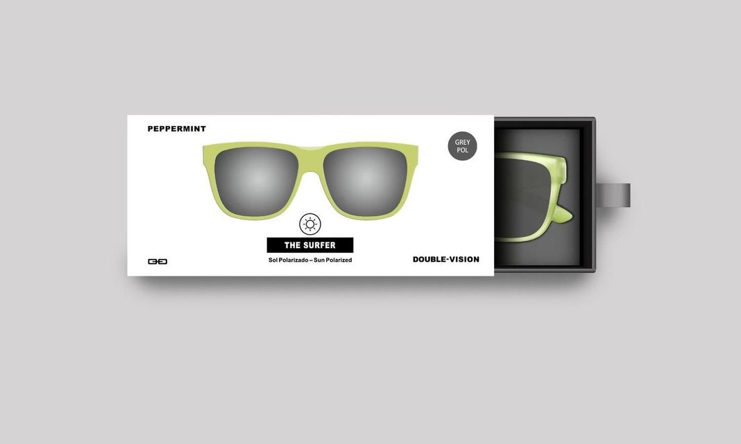 Anteojos de Sol The Surfer | Peppermint/Grey Pol-3