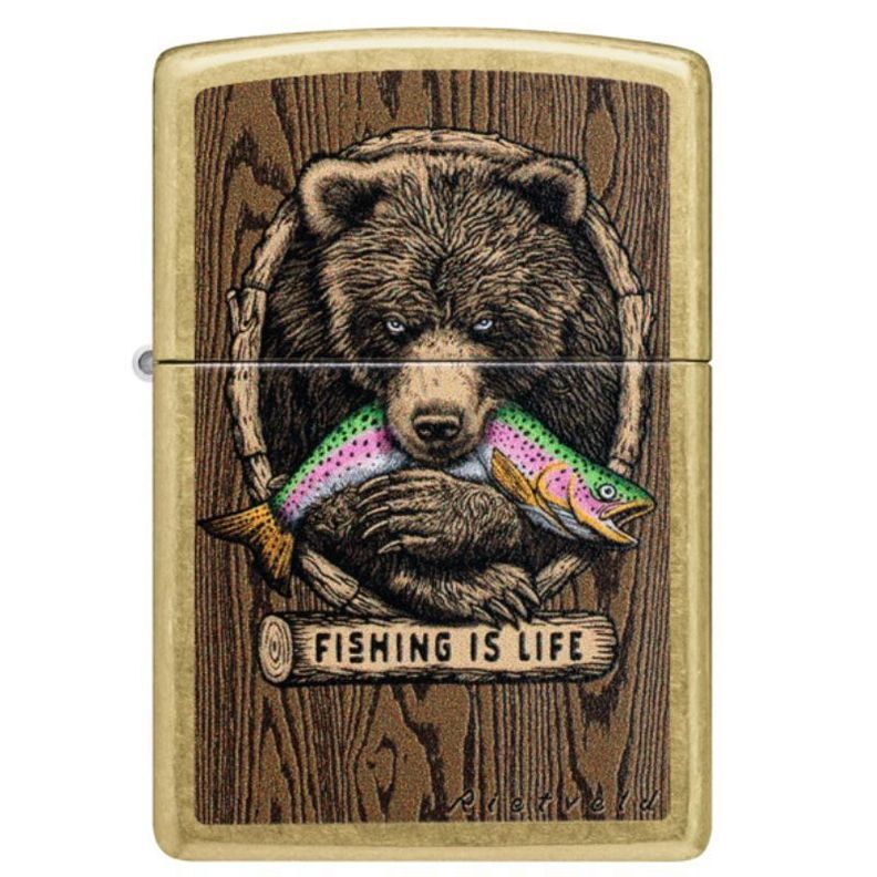 ENCENDEDOR ZIPPO Rietveld Fishing is Life Design ZP47111