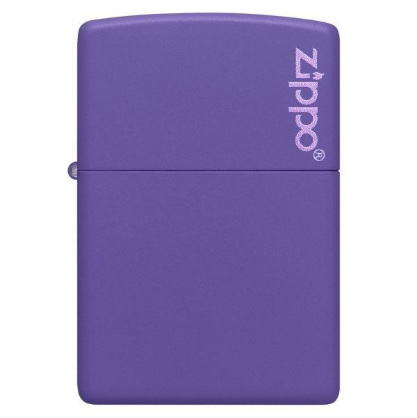 Encendedor Zippo Zp237zl Classic Purple Matte Logo